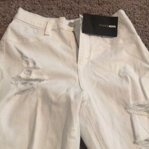 White fashion nova pants